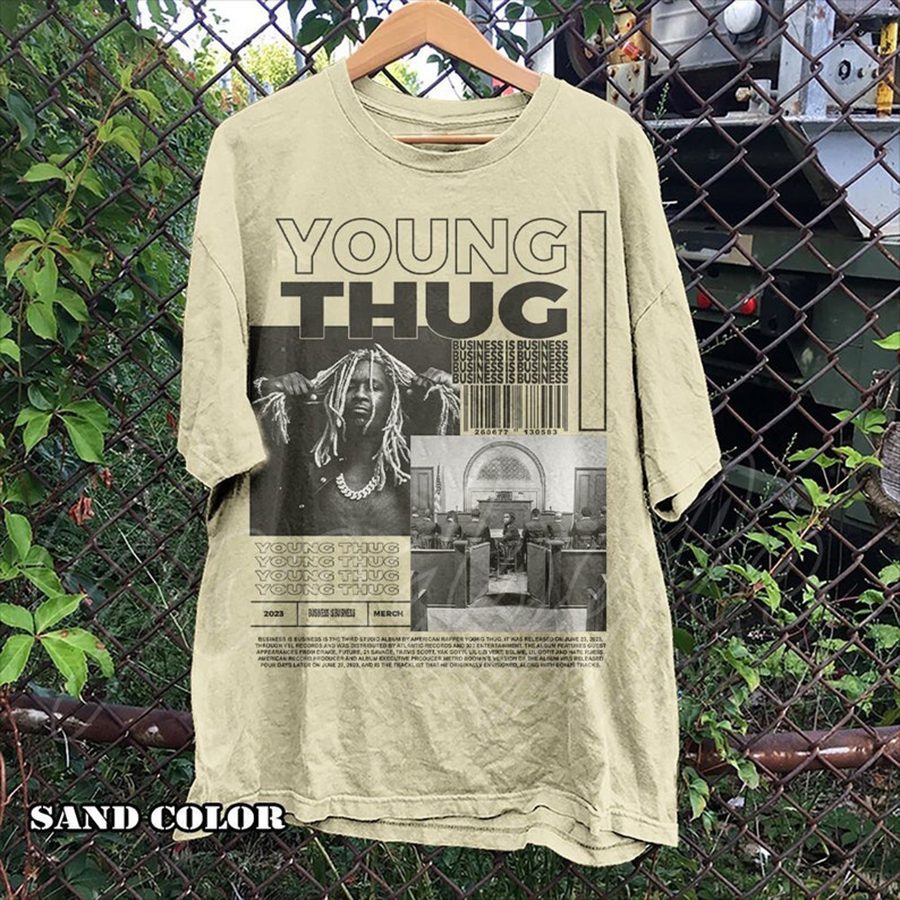Vintage Young Thug Shirt, Young Thug Merch, Young Thug, Business Is Business Poster Graphic Tee