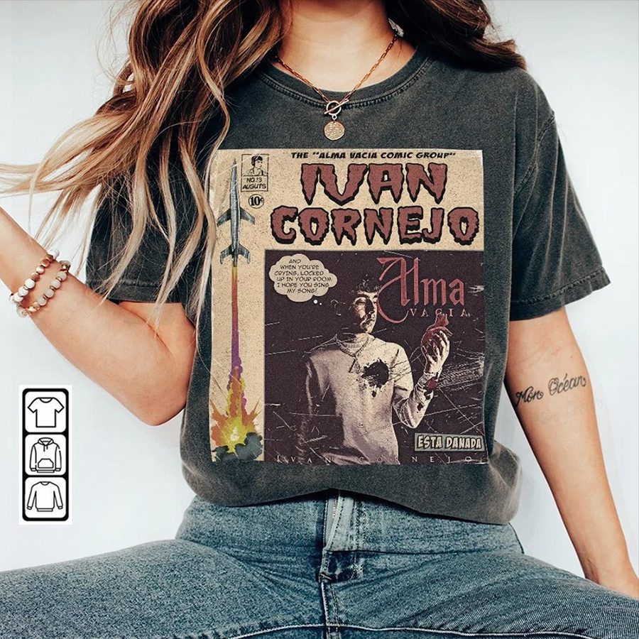 Ivan Cornejo Comic Shirt, 90S Vintage Merch Book Art Alma Vaca Album World Tour Concert Ticket Comfort Color Shirt
