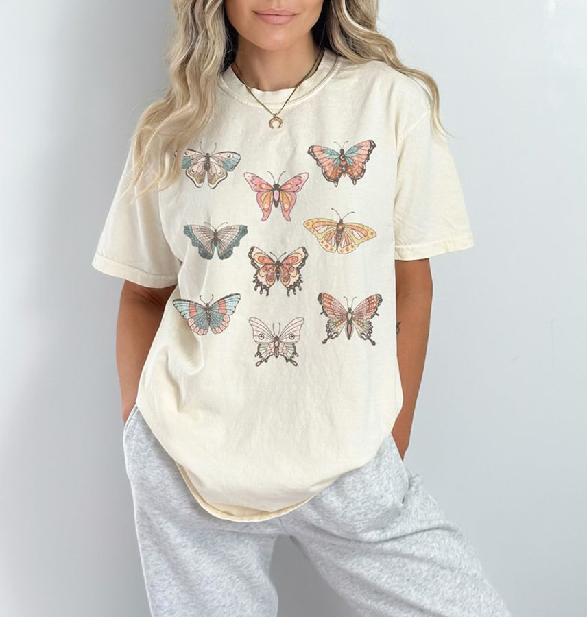 Vintage Butterflies Graphic Tee