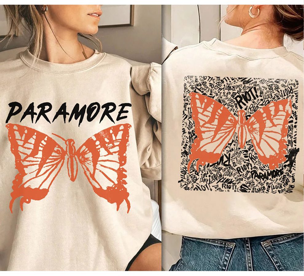 Paramore Music Sweatshirt, 2 Side Vintage Merch Paramore American Sweatshirt