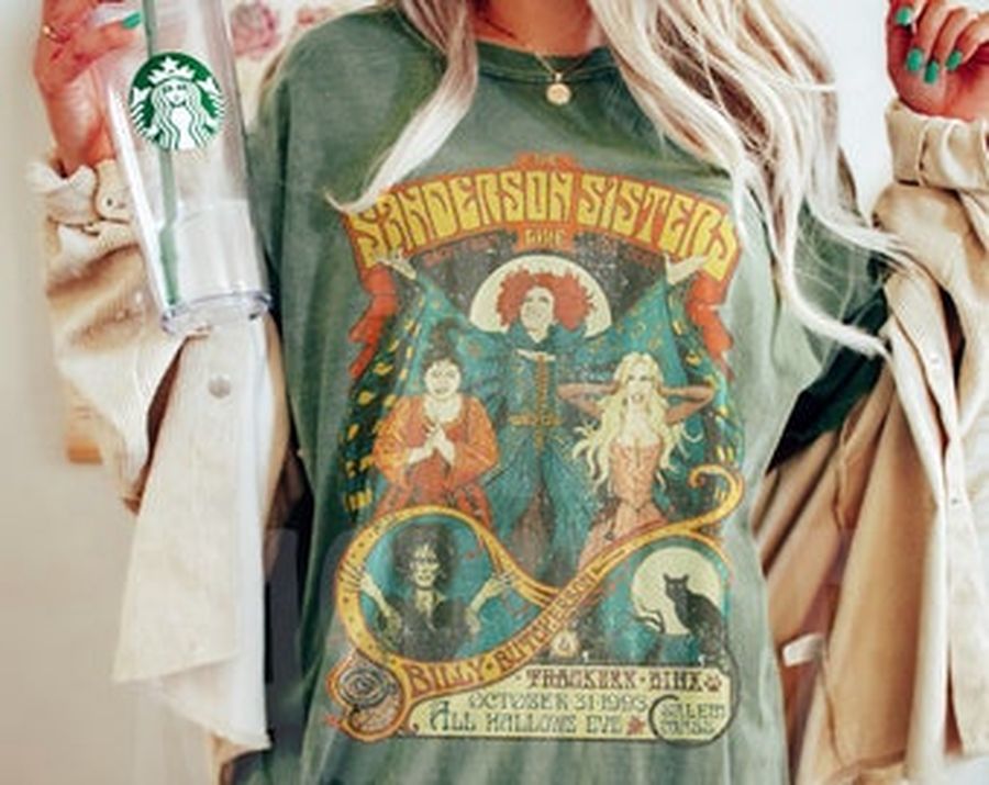 Witch Tee, Witch Sisters Vintage Style Halloween,  T-Shirt, Halloween