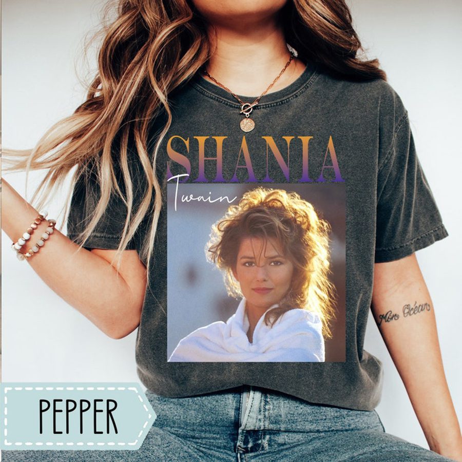 Shania Twain 90S Comfort Color Shirt, Shania Twain Vintage TShirt