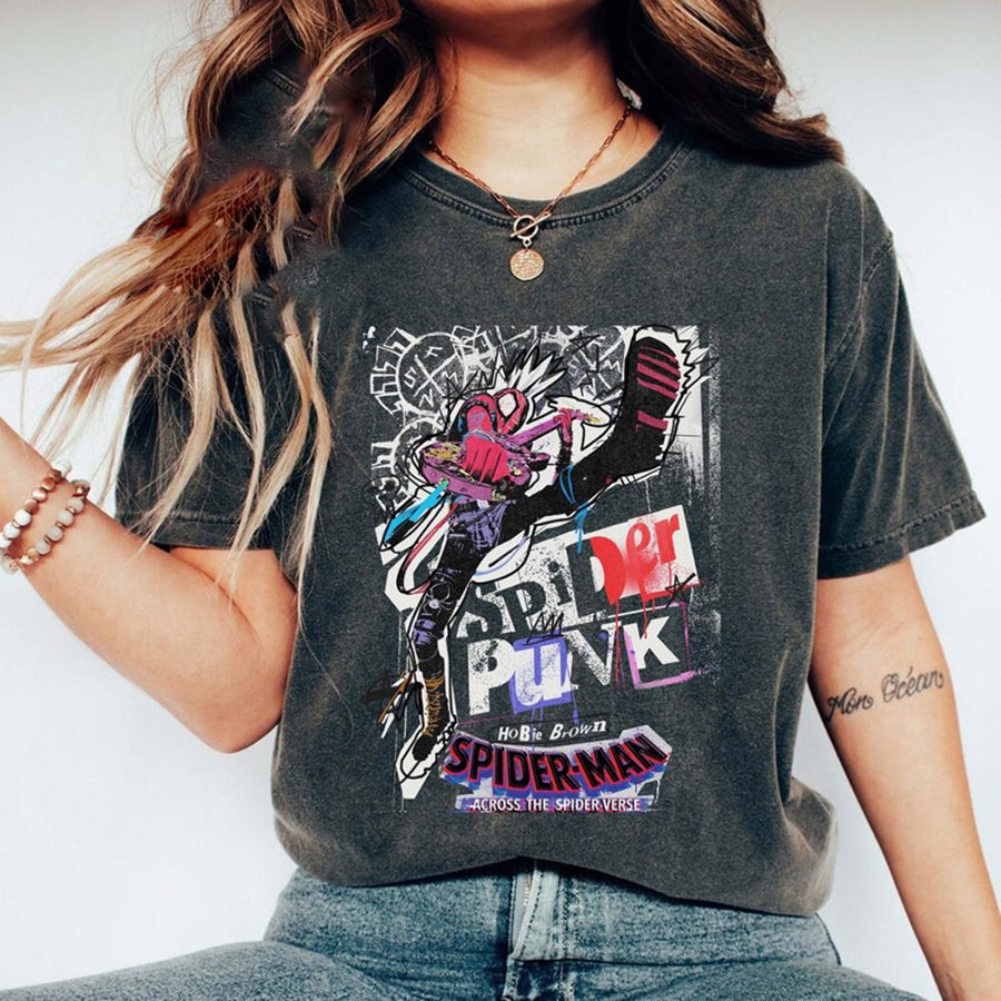 Retro Spider Punk Shirt, Spider Punk Across The Spider Verse Shirt, Spider Punk 023 Shirt