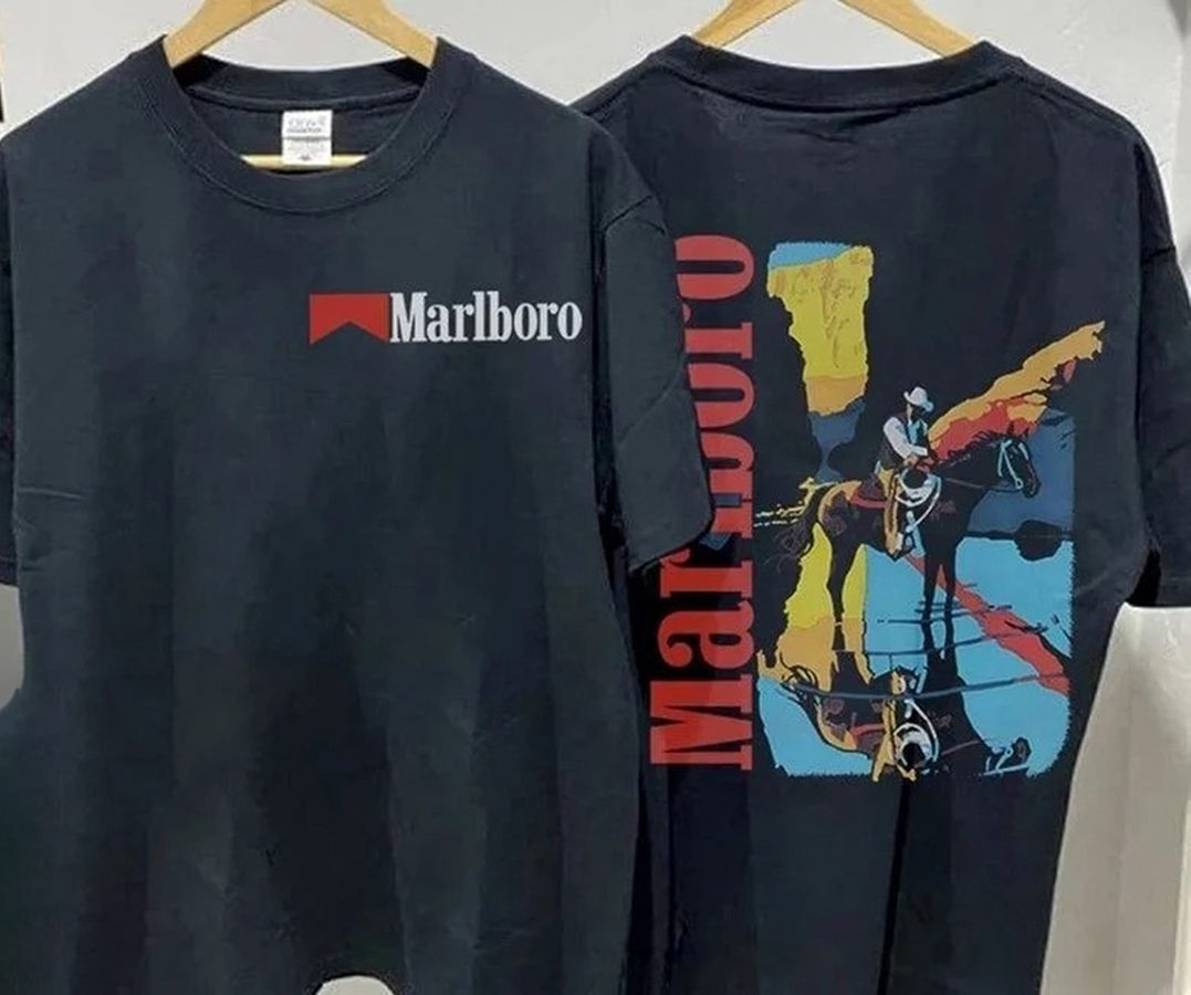 Marlboro Shirt, Vintage 80S Marlboro Cowboy T-Shirt, Marlboro Cowboy Shirt