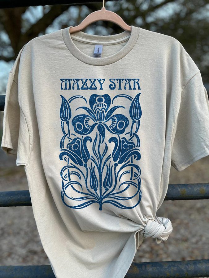 Vintage Photograp Mazzy Star Shirt, Mazzy Star Vintage Art Nouveau Retro T-Shirt