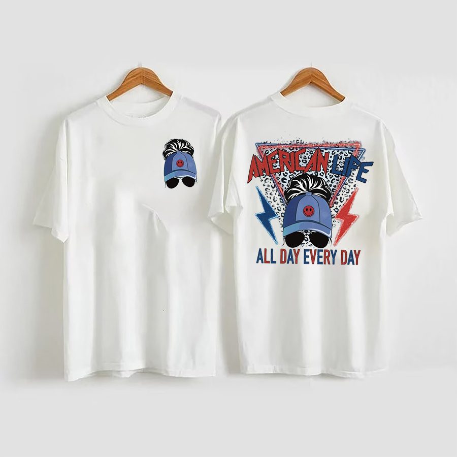 Retro 4Th Of July, American Mama Shirt