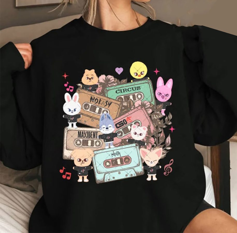 Vintage Cassette Stray Kids Skz Sweatshirt, Kpop Sweatshirt, Stray Kids Cassette Sweatshirt, Kpop Stray Kids Zoo