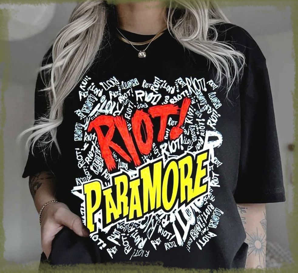 Vintage Riot Paramore T-Shirt, Rock Band Shirt, This Is Why Tour Shirt, Music Tour Merch, Riot Paramore T-Shirt