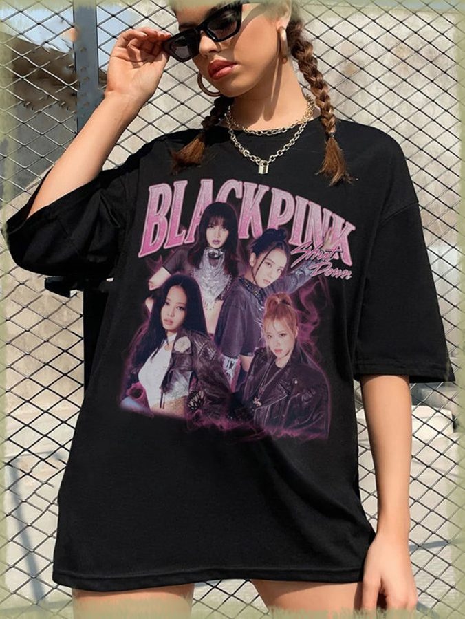 Blackpink Shirt, Black Pink Shut Down Shirt, Blackpink Homage Vintage 90S Style Tees