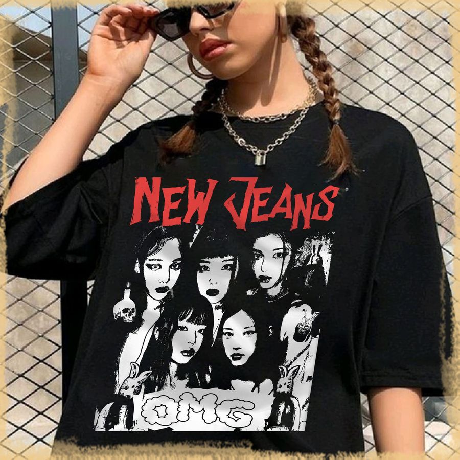 Newjeans Omg Vintage Shirt, Newjeans Band Girl Kpop Shirt, Newjeans Merch SweatShirt