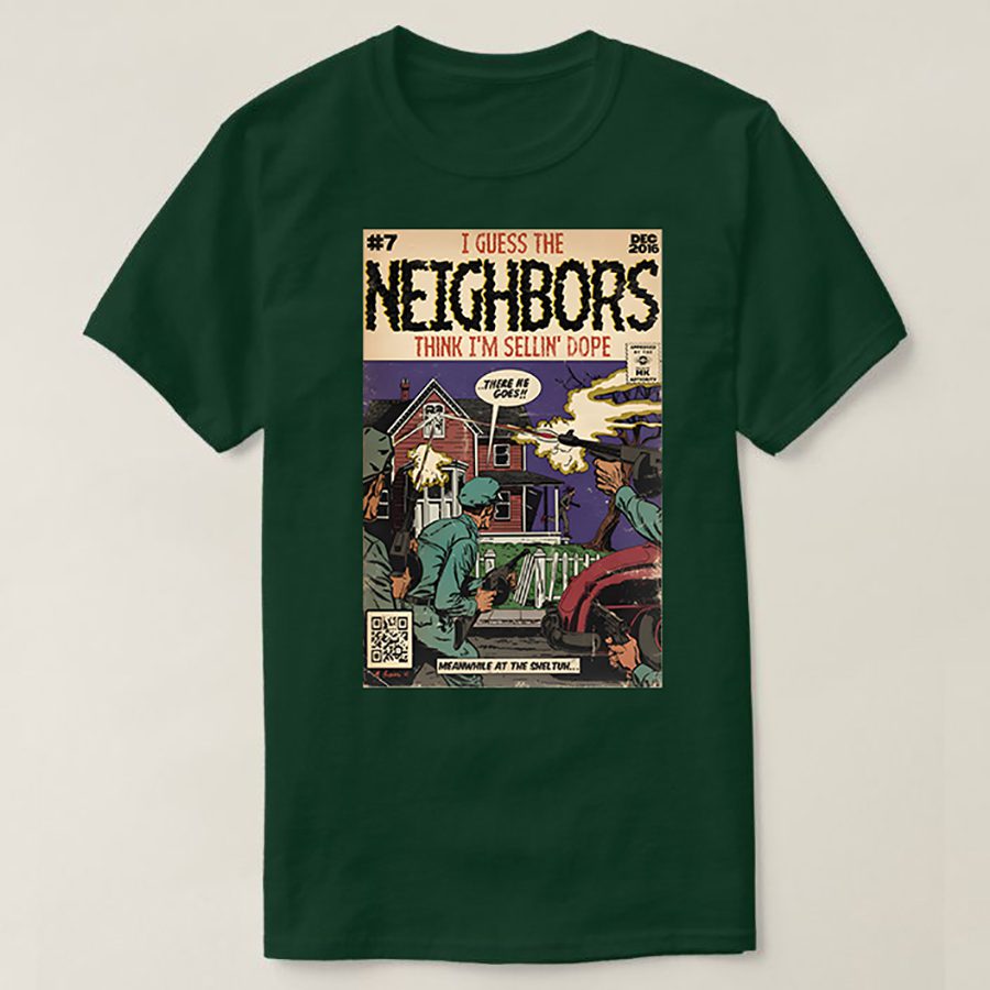Neighbors Comic Book Inspired Tee, J Cole Vintage T-Shirt, Manga Streetwear, Anime Shirt