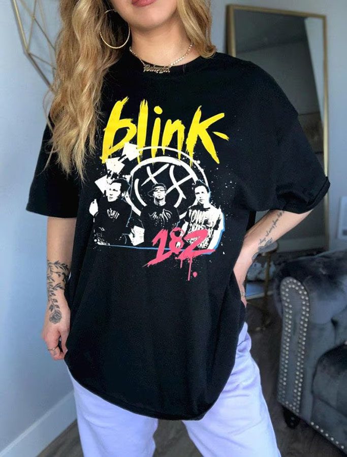 Vintage Blink-182 Shirt, Blink-182 World Tour, Blink-182 Music Band, Blink-182 Shirt