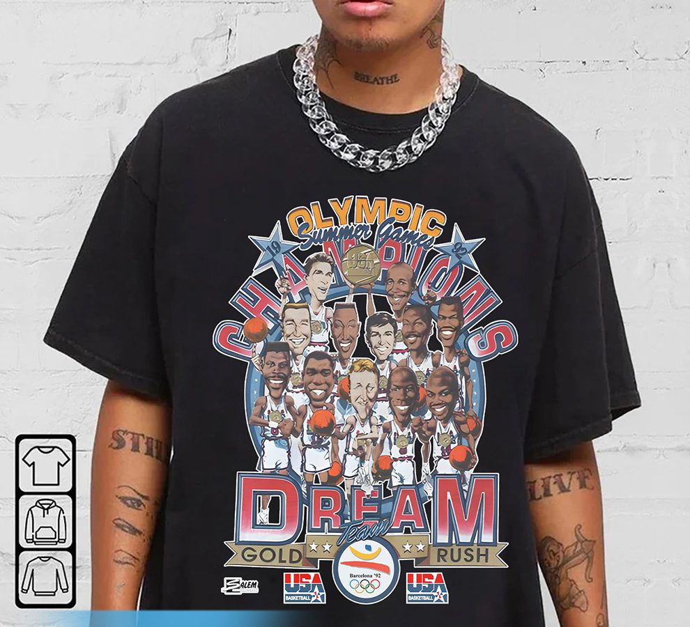 Vintage Dream Team (1992) Nba Tee, Dream Team Nba Unisex Tee Shirt, Nba Vintage Shirt