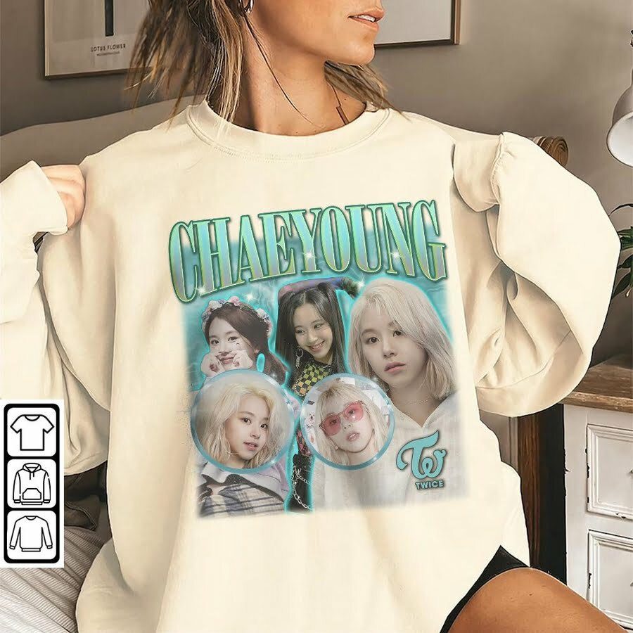 Twice Chaeyoung Vintage Unisex Sweatshirt, Twice Member Sweatshirt, K-Pop Idol Sweatshirt