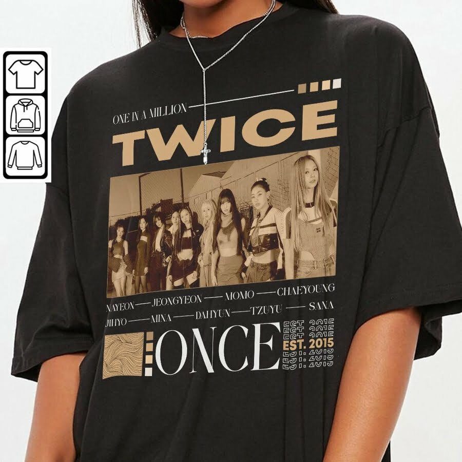 Vintage Twice Shirt, Twice Unisex Kpop Shirt, Vintage Style Korean Pop T-Shirt SweatShirt Hoodie