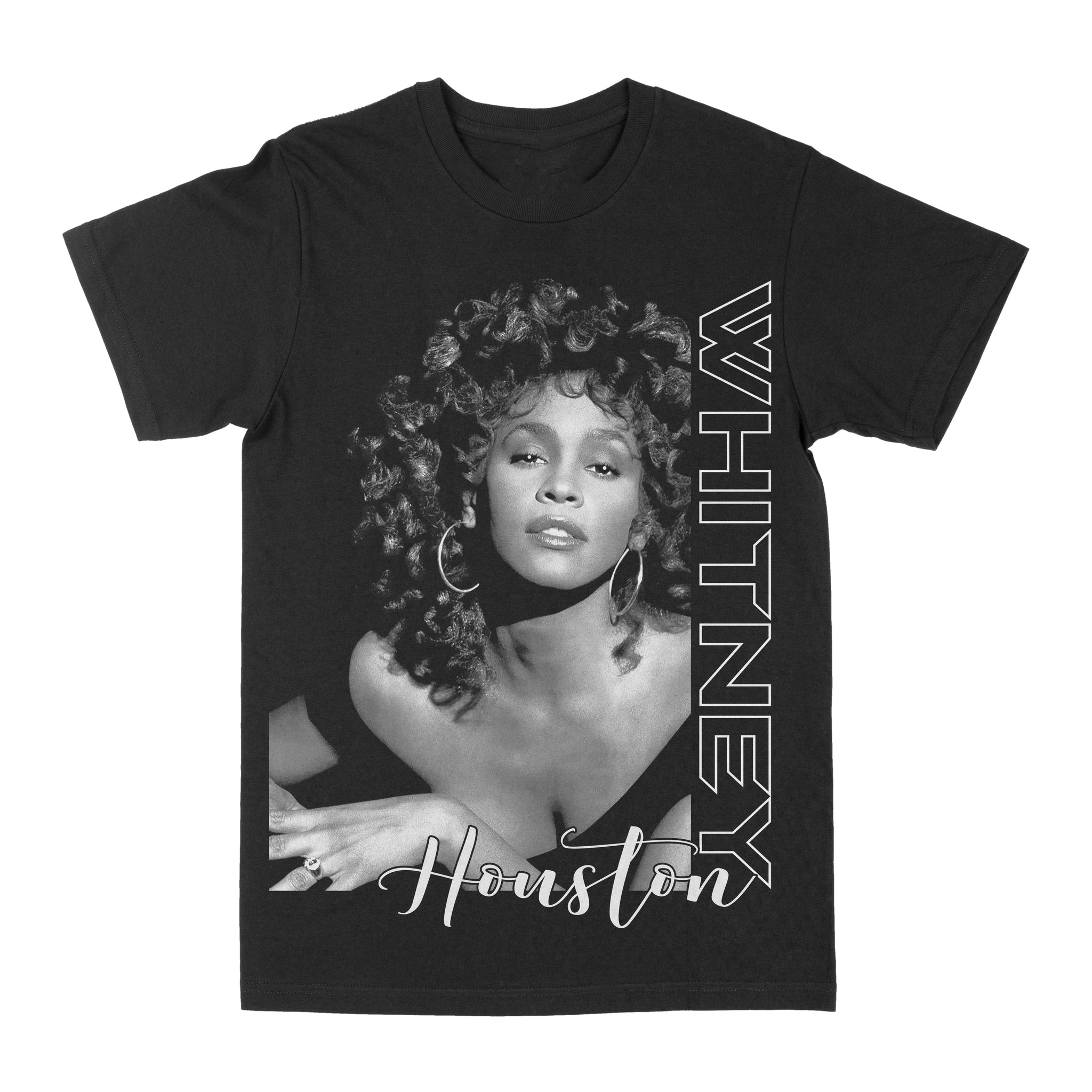 Whitney Houston Black Graphic Shirt