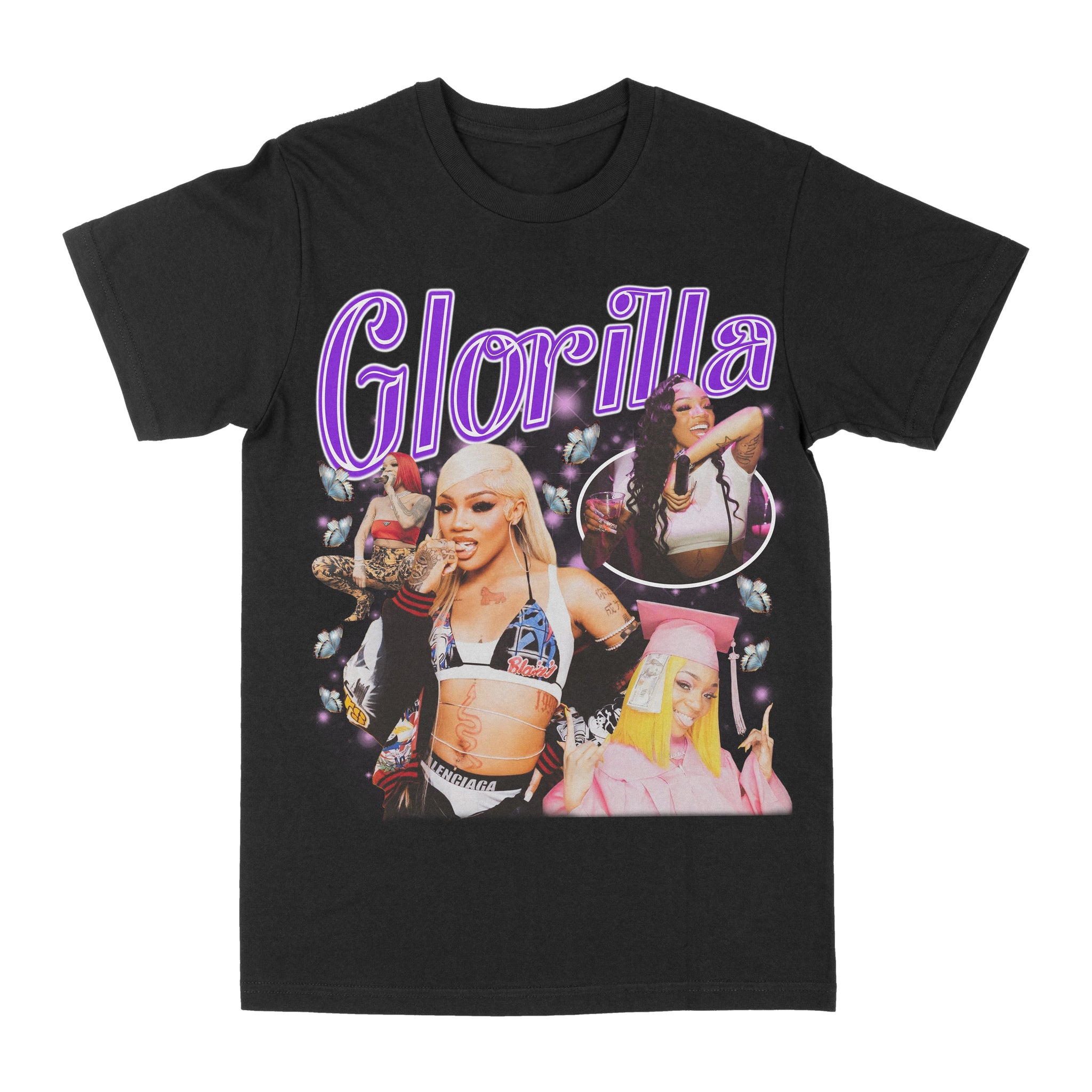 Glorilla Purple Graphic Shirt