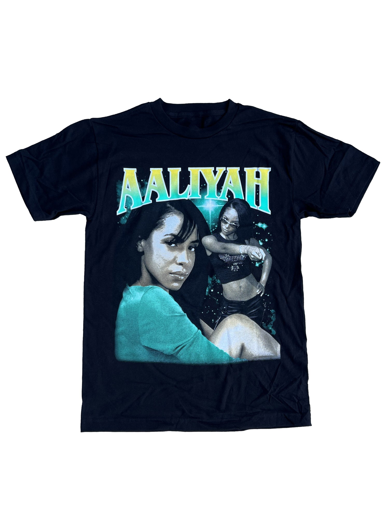 Aaliyah Green Graphic Shirt