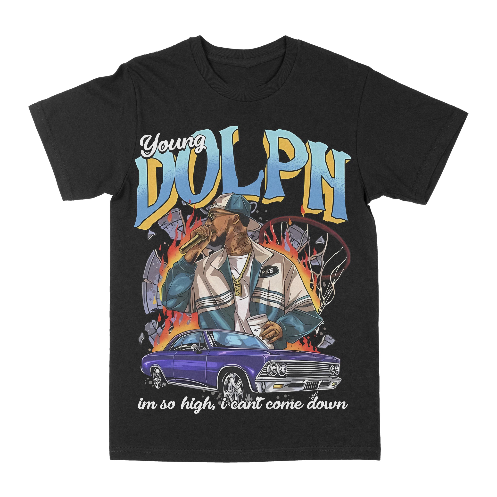 Young Dolph Come Down Graphic Shirt