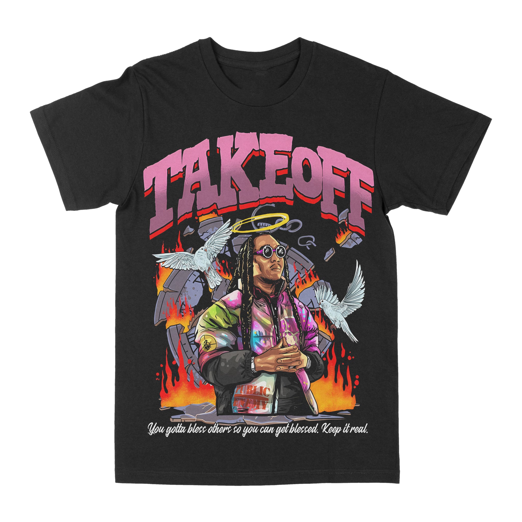Takeoff Keep It Real Graphic Shirt