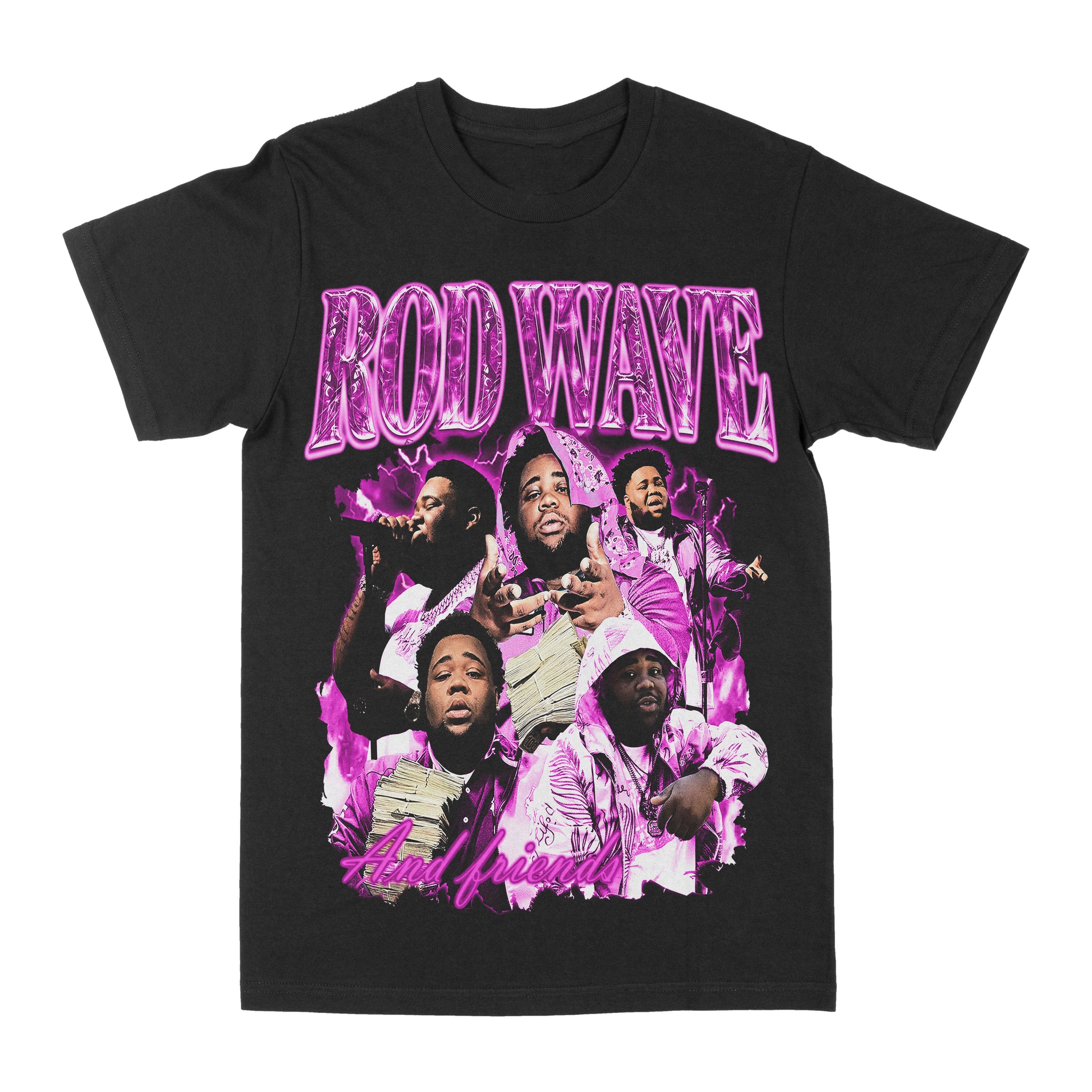 Rod Wave & Friends Black Graphic Shirt
