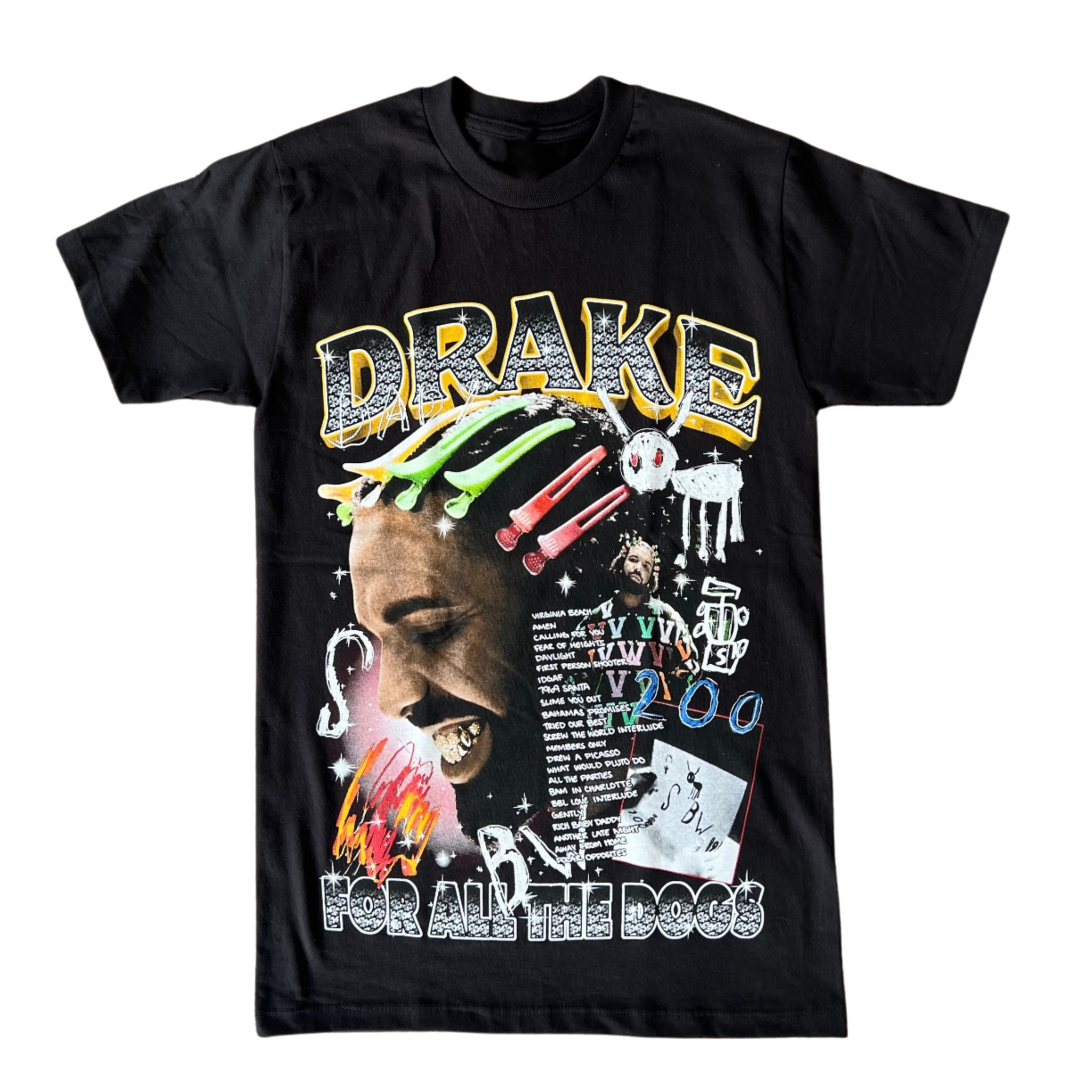 Drake For All My Dogs Bling Graphic Shirt