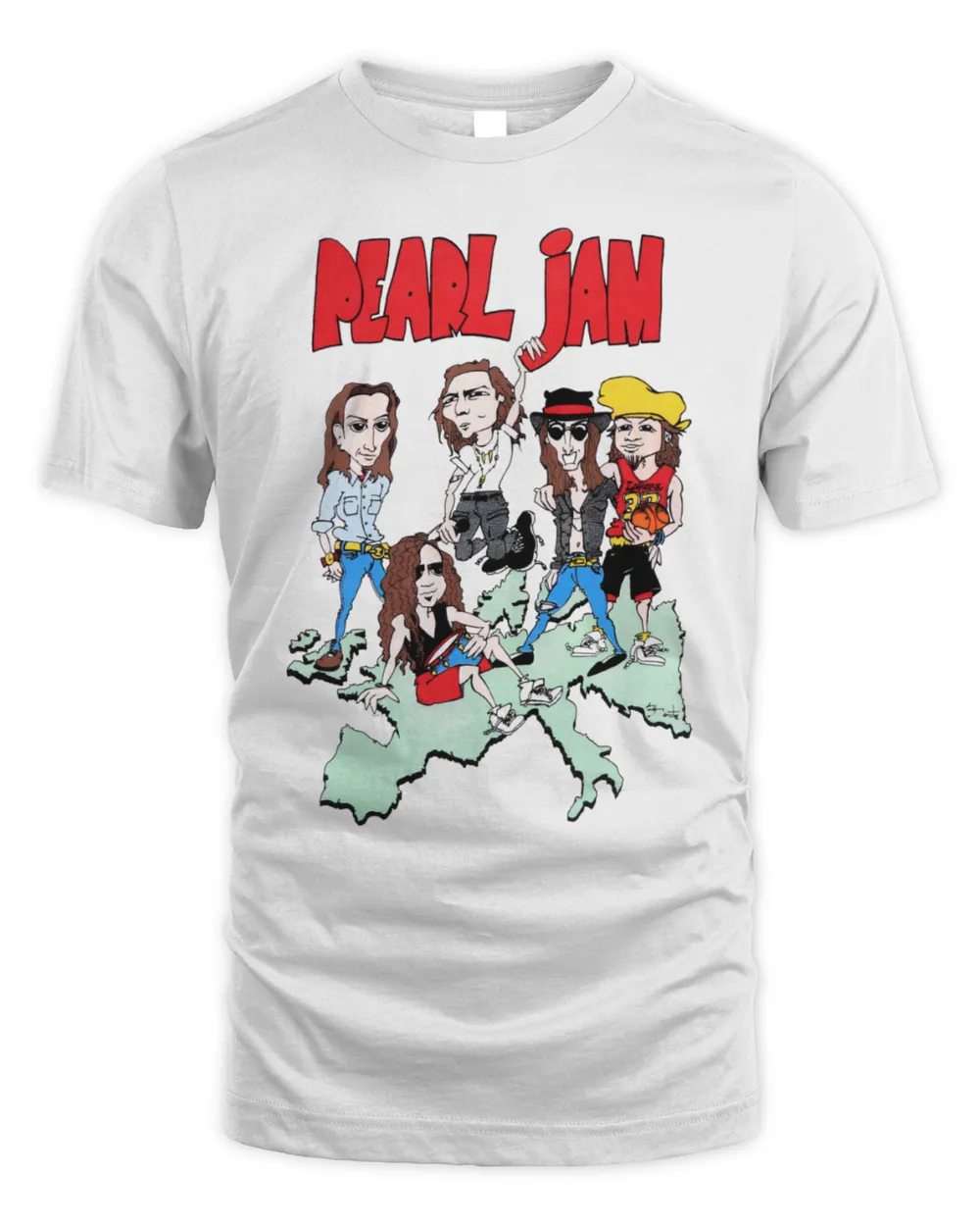 Pearl Jam Merch 1992 Pearl Jam European Tour Shirt