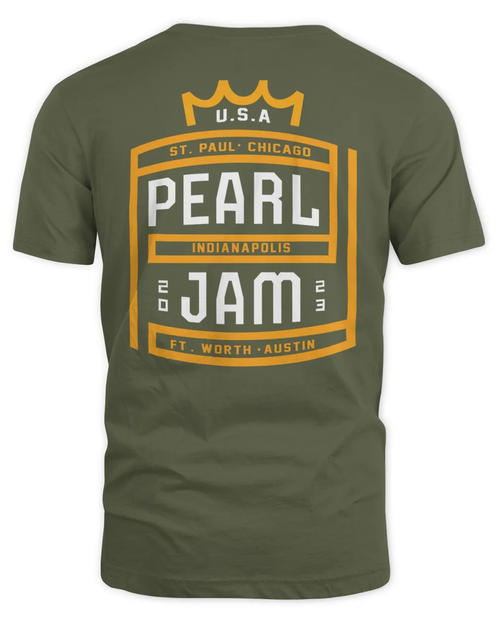 Pearl Jam Merch Royal Monogram Tour Shirt