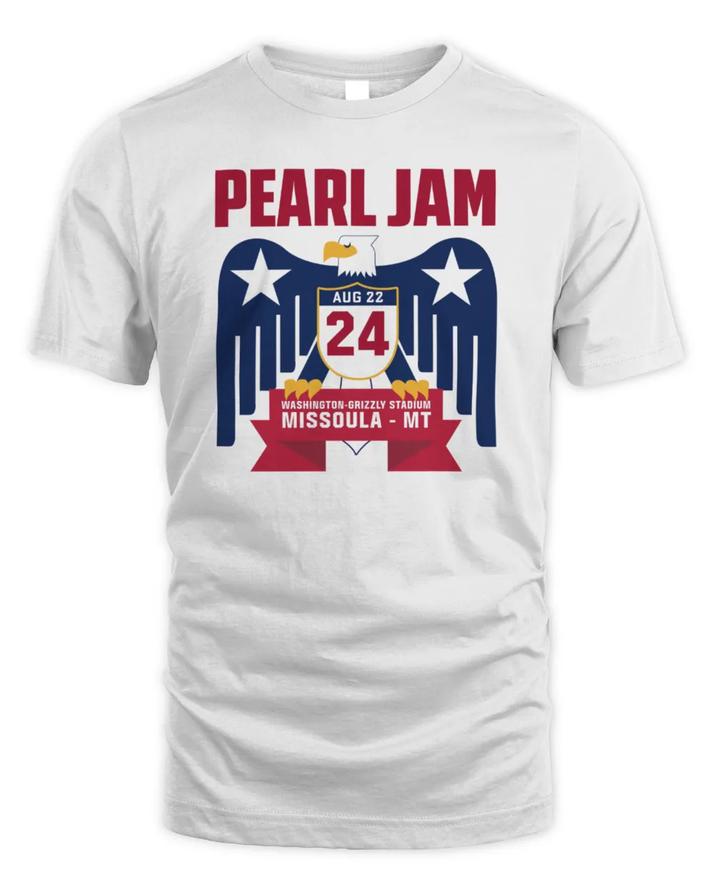 Pearl Jam Missoula Merch Tour Eagle Shirt