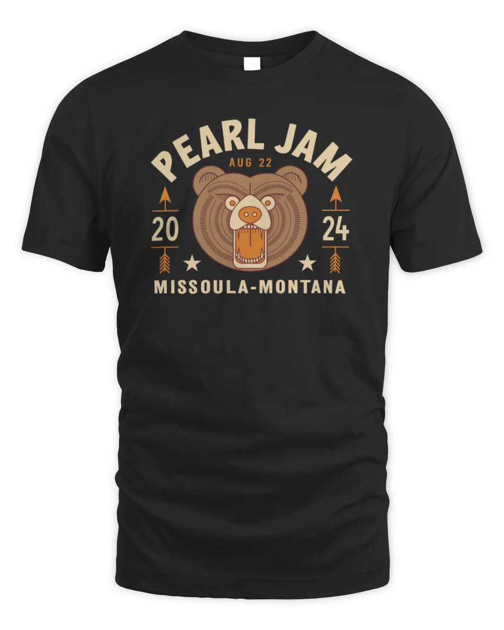 Pearl Jam Missoula Merch Tour Bear Shirt