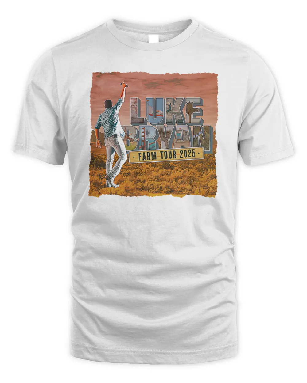 Luke Bryan Tour Merch 2025 Farm Tour Shirt