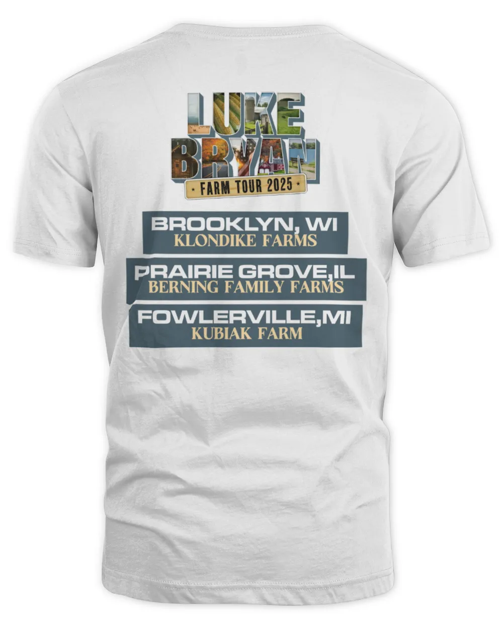 Luke Bryan Farm Tour 2025 All Cities Shirt