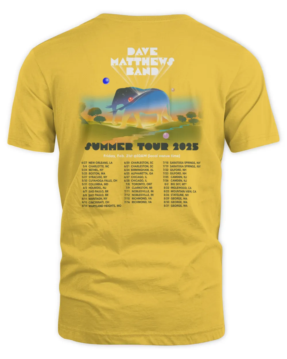 Exclusive Dmb 2025 Summer Tour Shirt Now Available