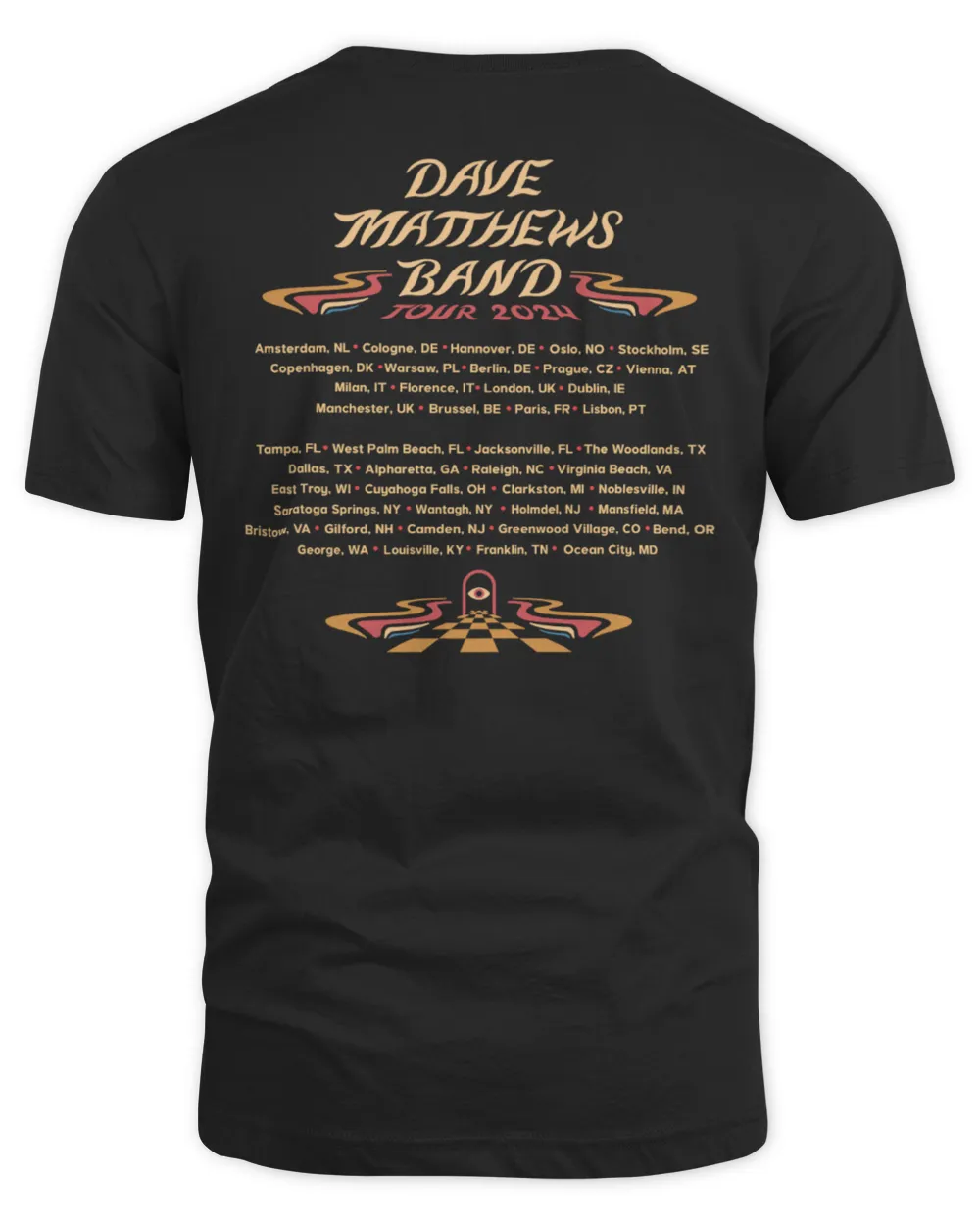 Dave Matthews Band Tour Shirt Shirt