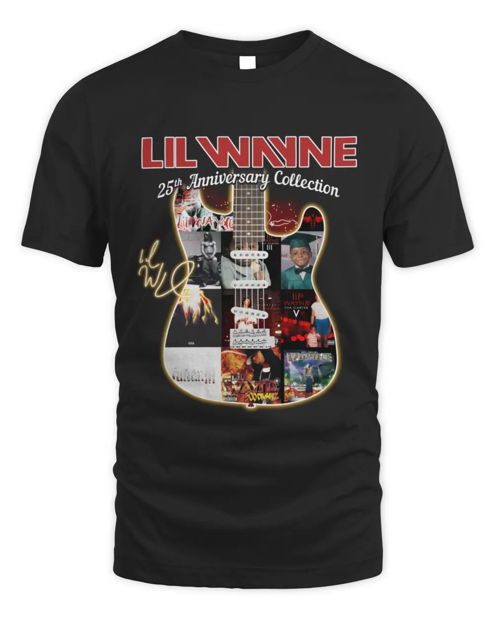 Official Lil Wayne American Rapper 25Th Anniversary Collection Shirt