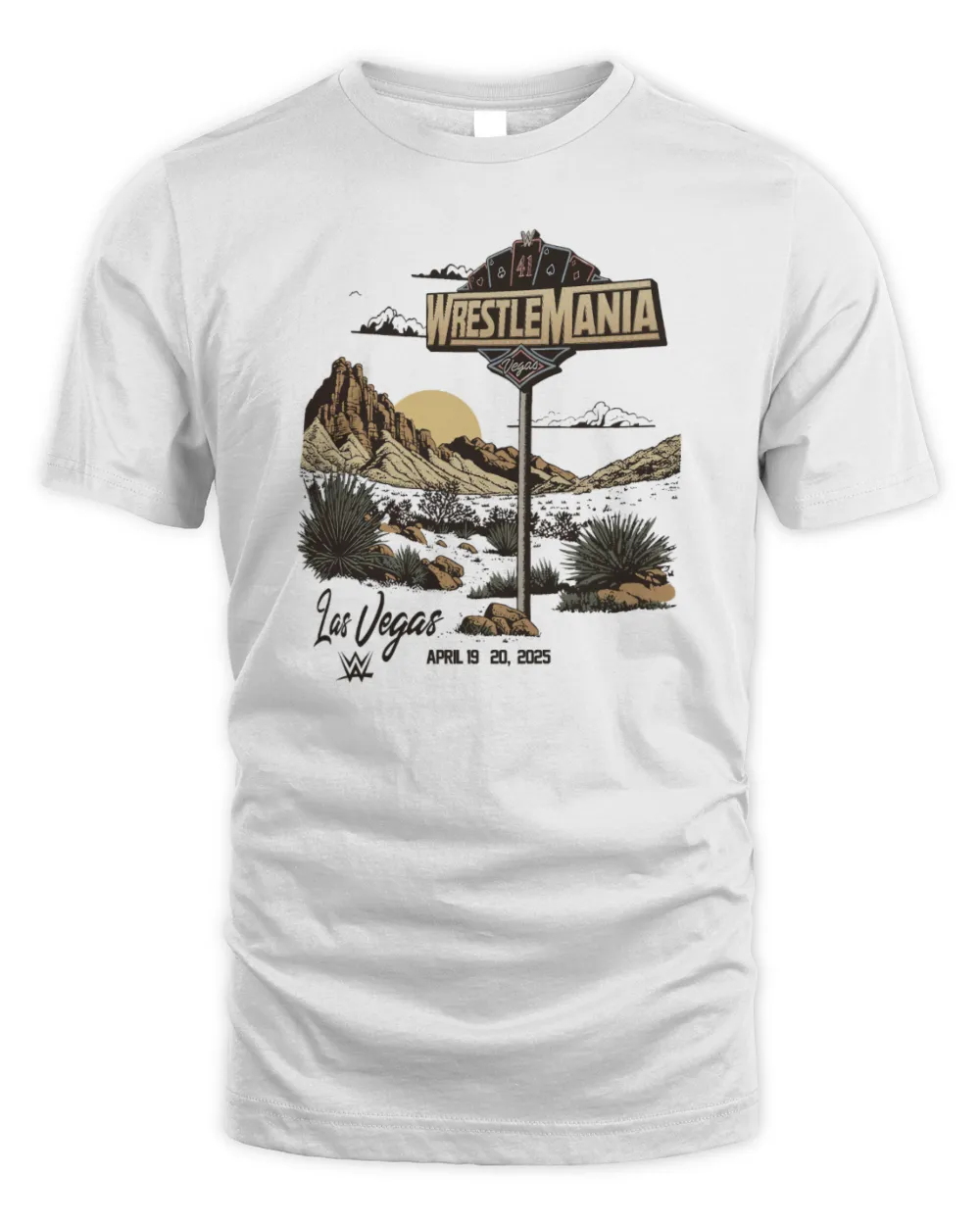Wrestlemania Merch 2025 Wrestlemania 41 Las Vegas Western Tourist Shirt