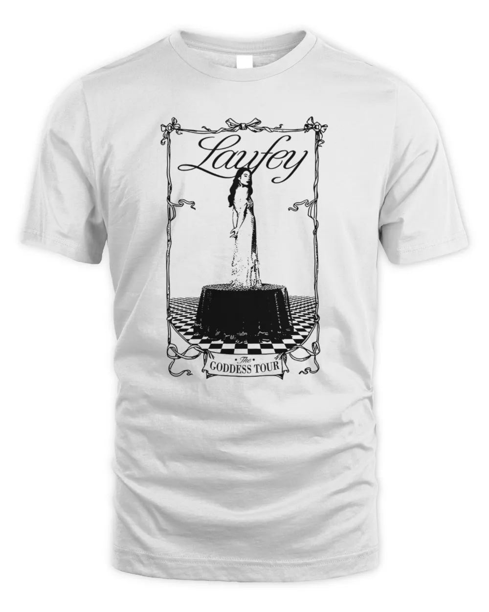 Laufey Merch The Goddess Tour Shirt White