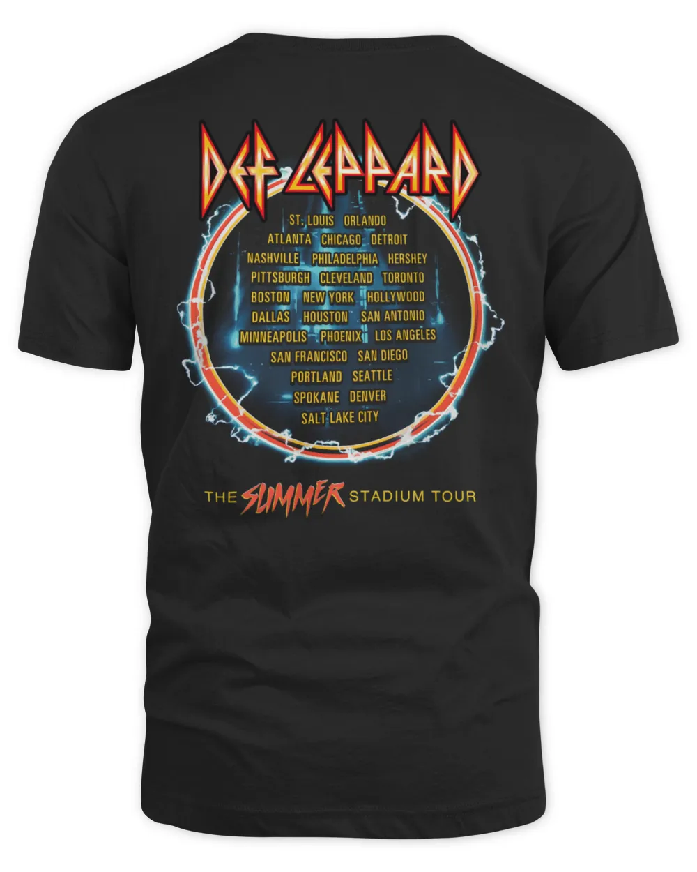 Def Leppard Merch The Summer Stadium Tour Shirt