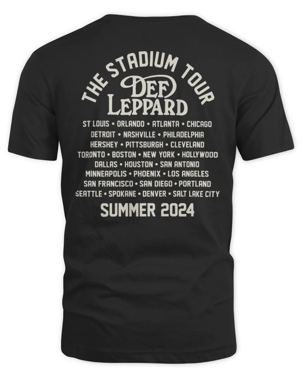 Def Leppard Merch Union Jack Summer Stadium Tour Shirt