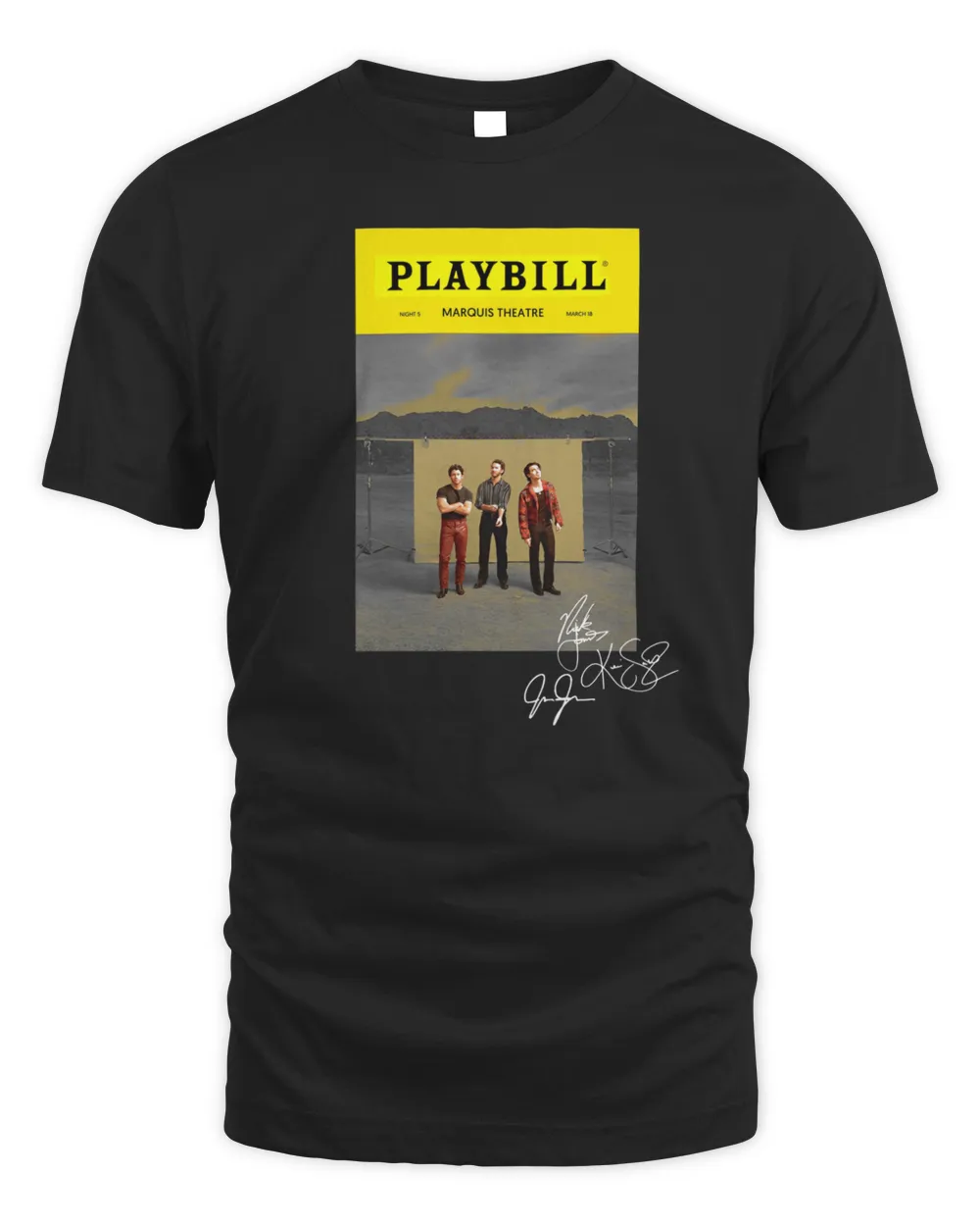Jonas Brothers Merch Limited Edition The Album Playbill Shirt