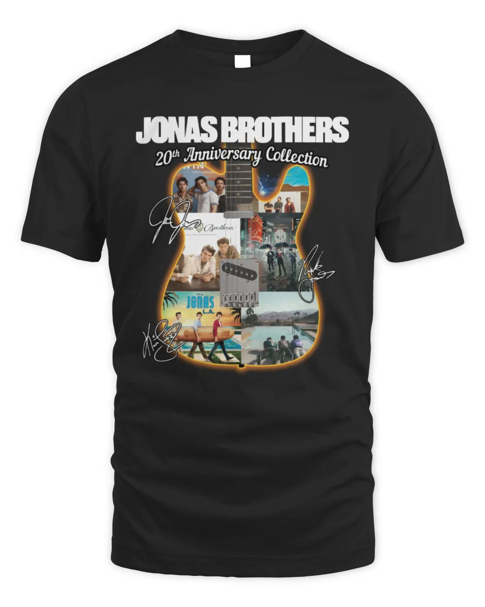 Official Jonas Brothers Pop Band 20Th Anniversary Collection Shirt