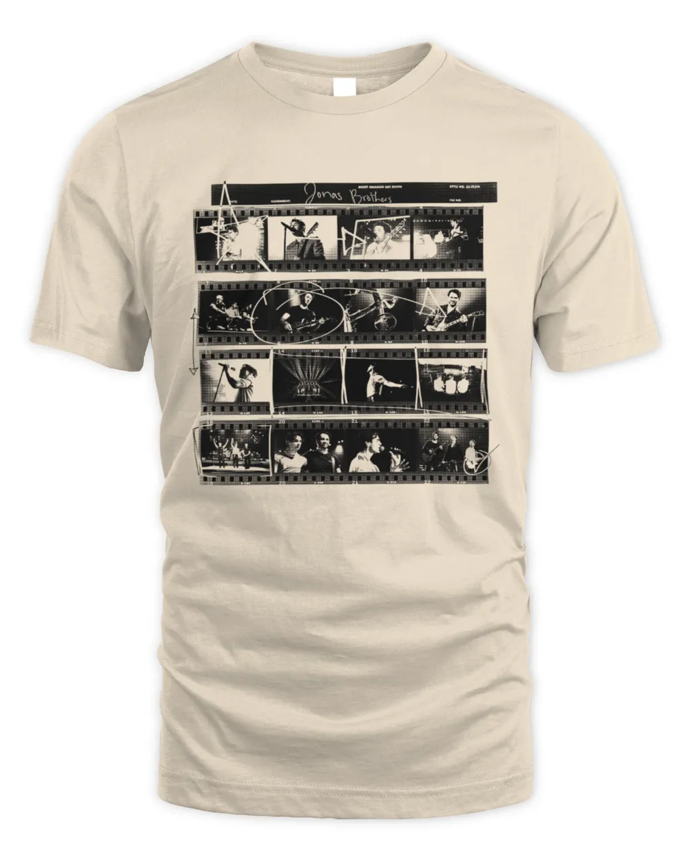 Jonas Brothers Merch Jonas Brothers Film Roll Shirt
