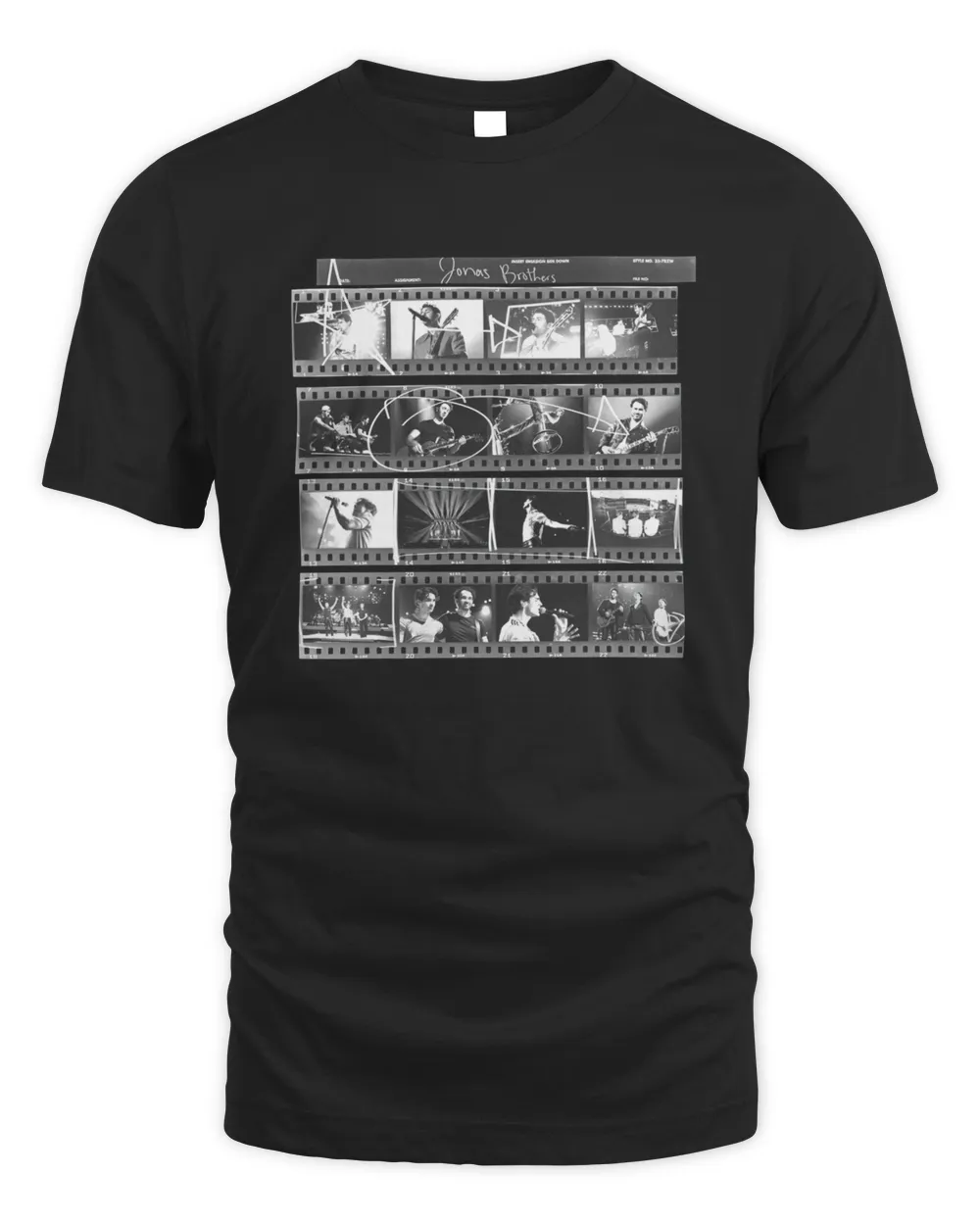 Jonas Brothers Official Shop Jonas Brothers Film Roll Shirt