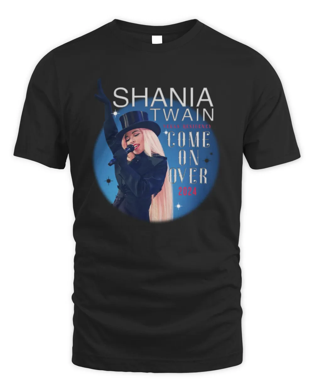 Shania Twain Official Store Come On Over Vegas Tour Shirt