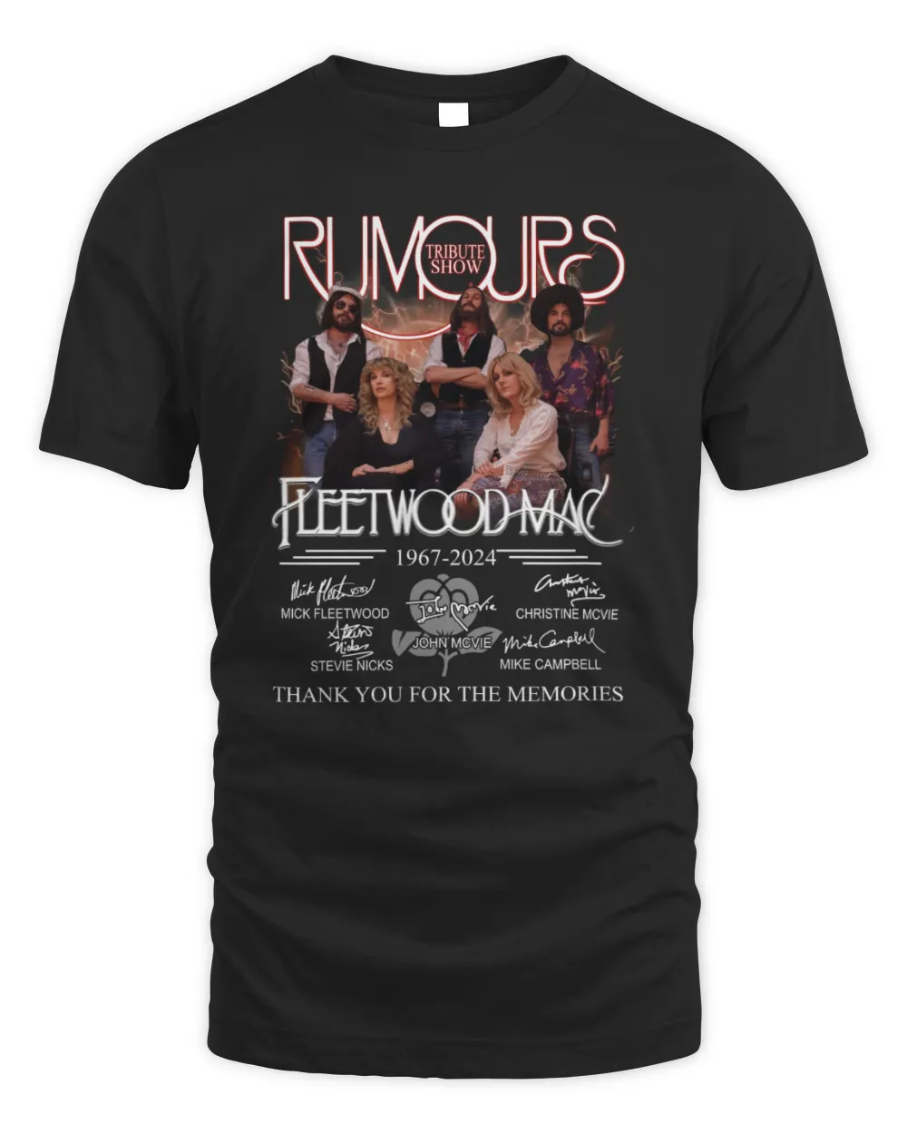 Official Rumours Tribute Show Fleetwood Mac 1967-Thank You For The Memories Shirt
