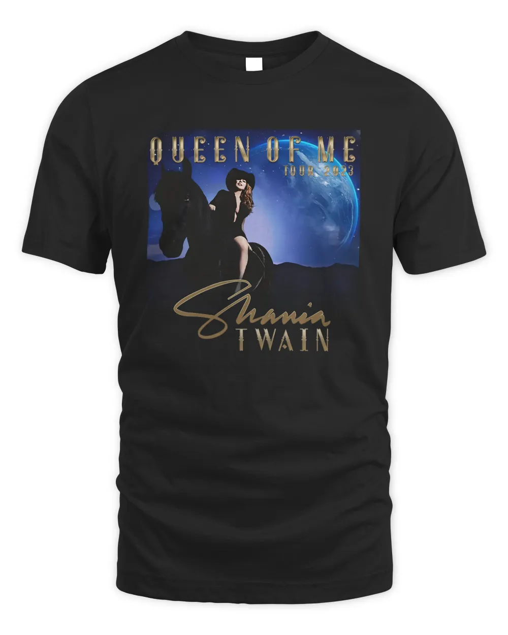 Shania Twain Official Store Queen Of Me Tour Dateback Shirt