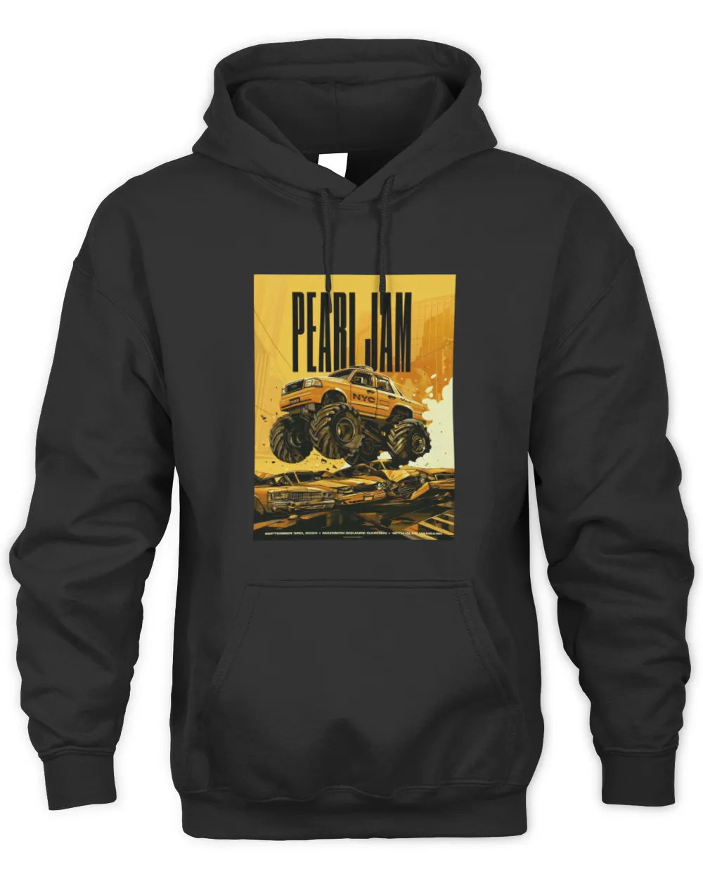 Official Pearl Jam September 3Rd Madison Square Garden With Glen Hansard Poster Hoodie