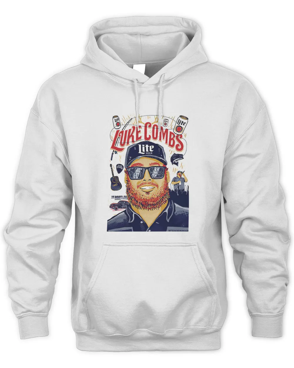 Luke Combs Merch 2023 Luke Combs Miller Lite Hoodie
