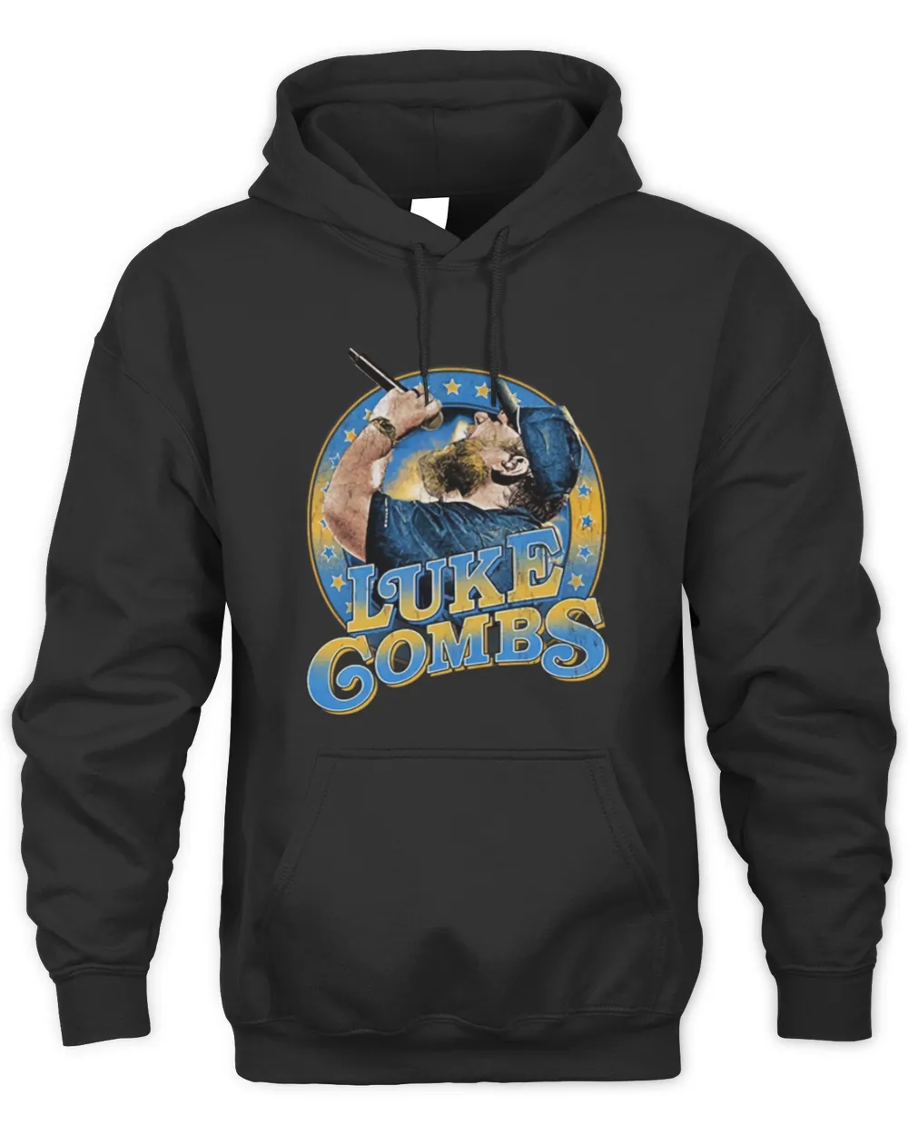 Luke Combs Merch Luke Combs World Tour Black Hoodie