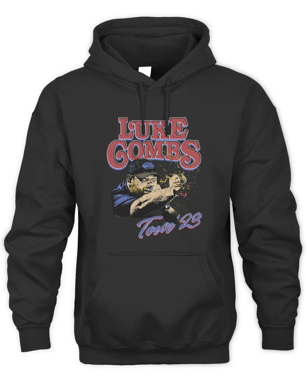 Luke Combs Merch Australia World Tour Photo Hoodie Hoodie